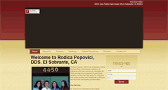 Desktop Screenshot of elsobrantecadentist.com